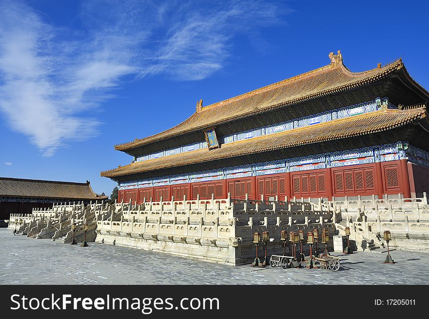 Lying at the center of Beijing, the Forbidden City, called Gu Gong, in Chinese, was the imperial palace during the Ming and Qing dynasties. Now known as the Palace Museum, it is to the north of Tiananmen Square. Lying at the center of Beijing, the Forbidden City, called Gu Gong, in Chinese, was the imperial palace during the Ming and Qing dynasties. Now known as the Palace Museum, it is to the north of Tiananmen Square.