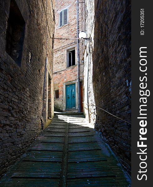 A small alley in Urbino