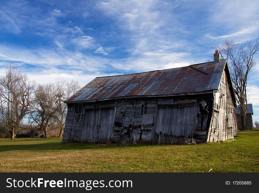 Historic Barn At Sunrise