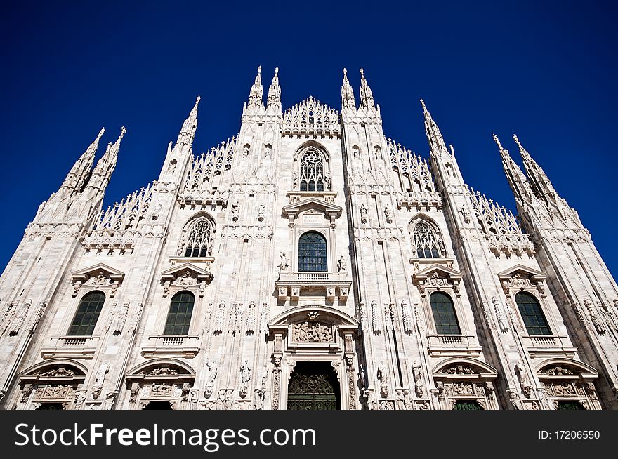 Milan Cathedral architecture and statues
