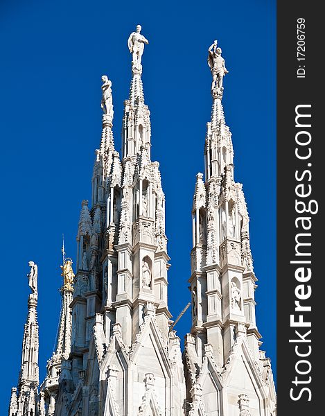 Milan Cathedral architecture and statues