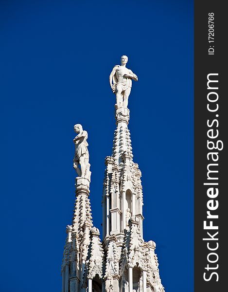 Milan Cathedral architecture and statues