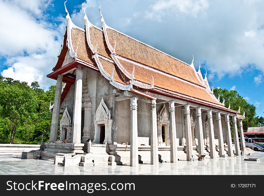 The Temple at karnchanaburi province,Thailand