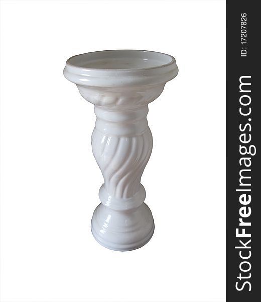 White Urn Shaped Vase