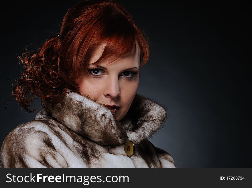Picture of a beautiful redhead woman