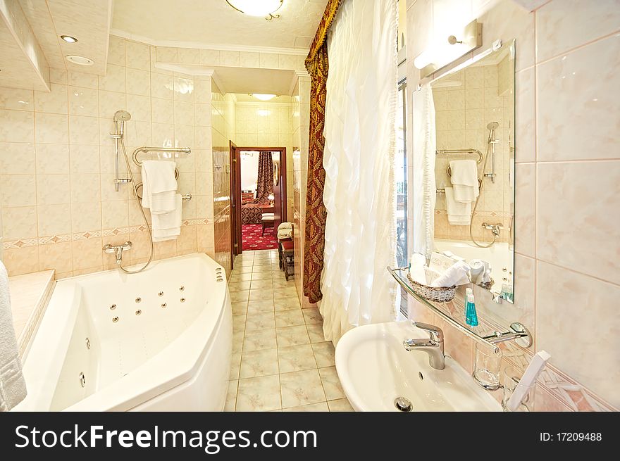 Hotel Bathroom Interior