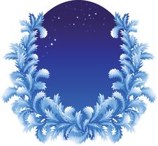 New Year Frosty Background Stock Photos