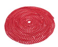 Bright Red Bead Christmas Garland Royalty Free Stock Photos Bright Red Bead Christmas Garland Royalty Free Stock Photos