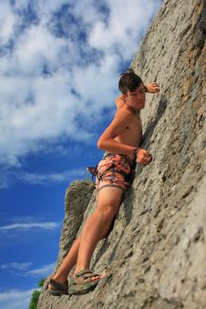 Climbers On The Rock Stock Images Climbers On The Rock Stock Images