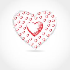 Valentine Card. Hand Drawn Vector Royalty Free Stock Photo Valentine Card. Hand Drawn Vector Royalty Free Stock Photo