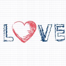 Valentine Card. Hand Drawn Vector Royalty Free Stock Photo Valentine Card. Hand Drawn Vector Royalty Free Stock Photo