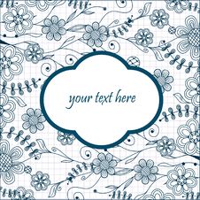 Vintage Floral Frame. Royalty Free Stock Photography Vintage Floral Frame. Royalty Free Stock Photography
