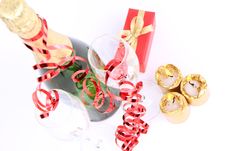 Champagne And Glasses Stock Photography Champagne And Glasses Stock Photography
