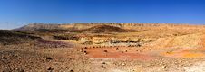 Panorama Desert Of The Crater Ramon Royalty Free Stock Photography Panorama Desert Of The Crater Ramon Royalty Free Stock Photography