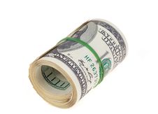 Rolled $100 Dollar Bills Stock Photo Rolled $100 Dollar Bills Stock Photo