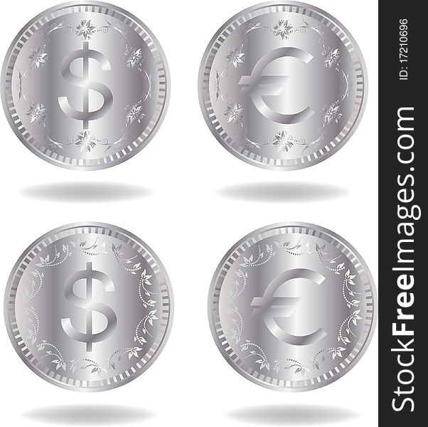 Silver Coins Set