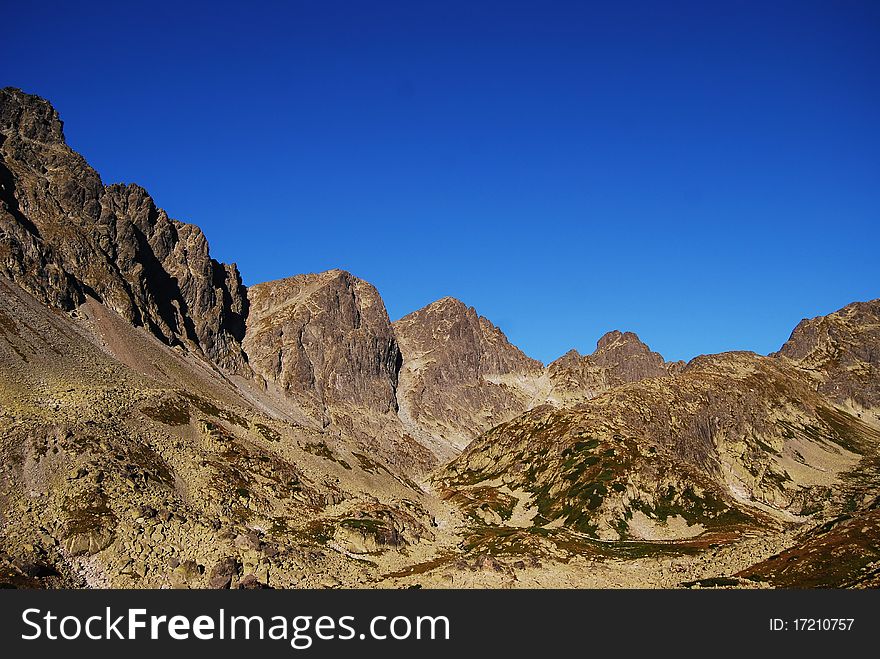 Panorama, the High Tatra Mountains, Slovakia. Panorama, the High Tatra Mountains, Slovakia