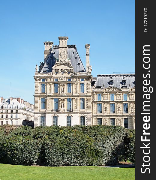 The Louvre museum is a famous art gallery in Paris, France. (vertical). The Louvre museum is a famous art gallery in Paris, France. (vertical)