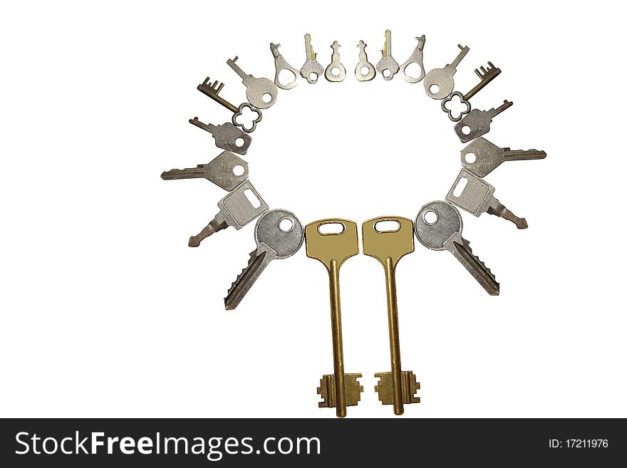 Keys in the form of the sun. Keys in the form of the sun