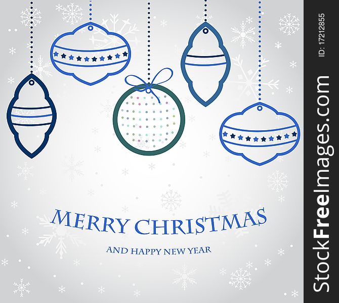 Christmas greeting card vector, wallpaper