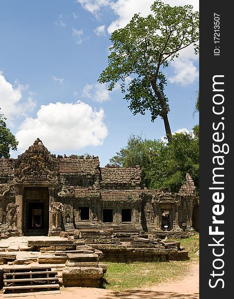 Preah Khan Temple Entrance, Angkor, Cambodia. Preah Khan Temple Entrance, Angkor, Cambodia