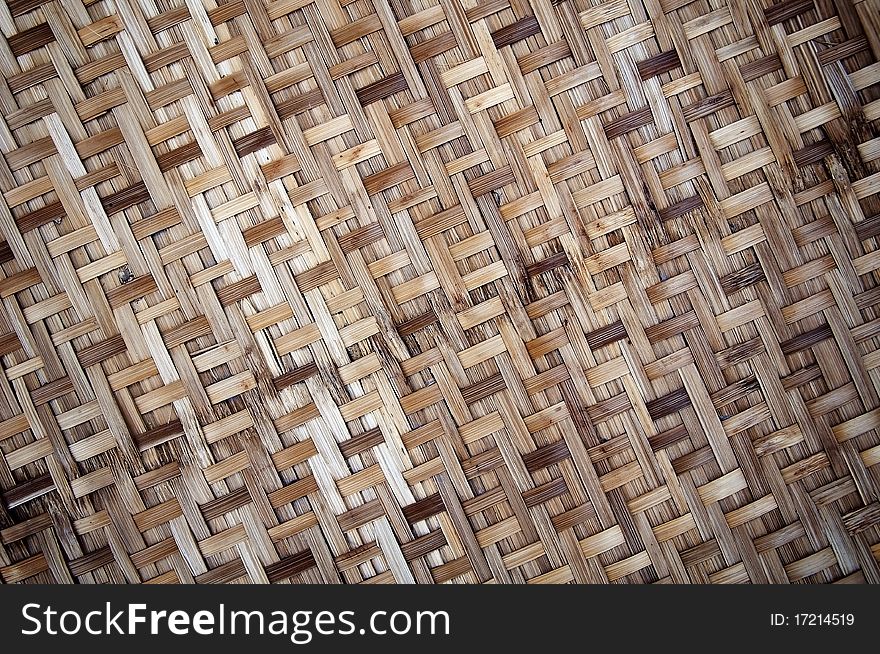 Fabricate Hand made bamboo texture detail background