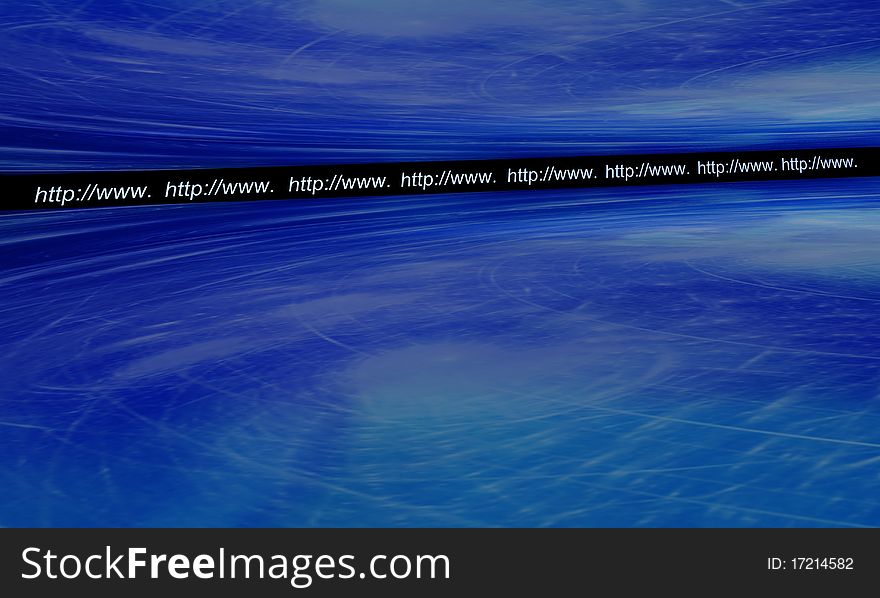 World white web text on a blue background. World white web text on a blue background