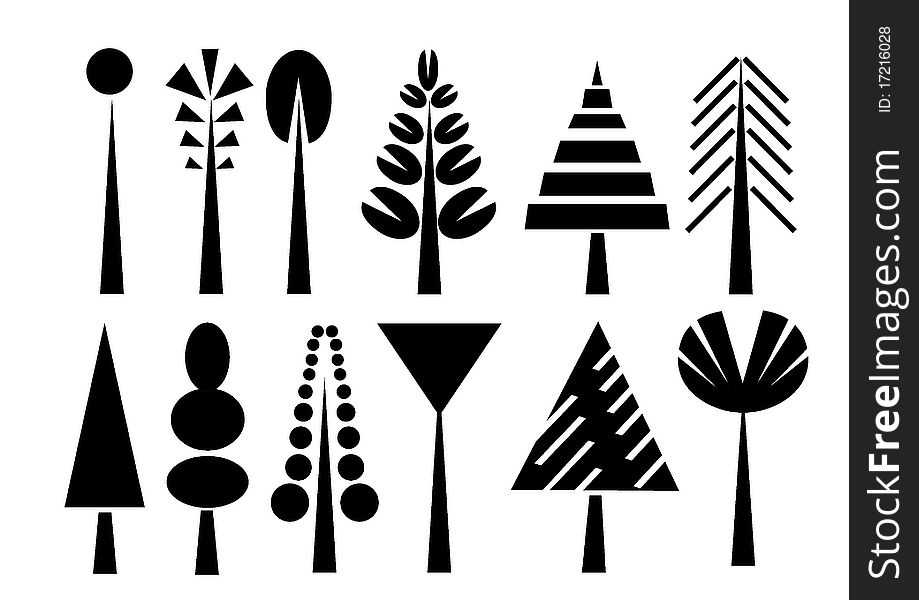 Tree  and branch and  single and  graphic. Tree  and branch and  single and  graphic