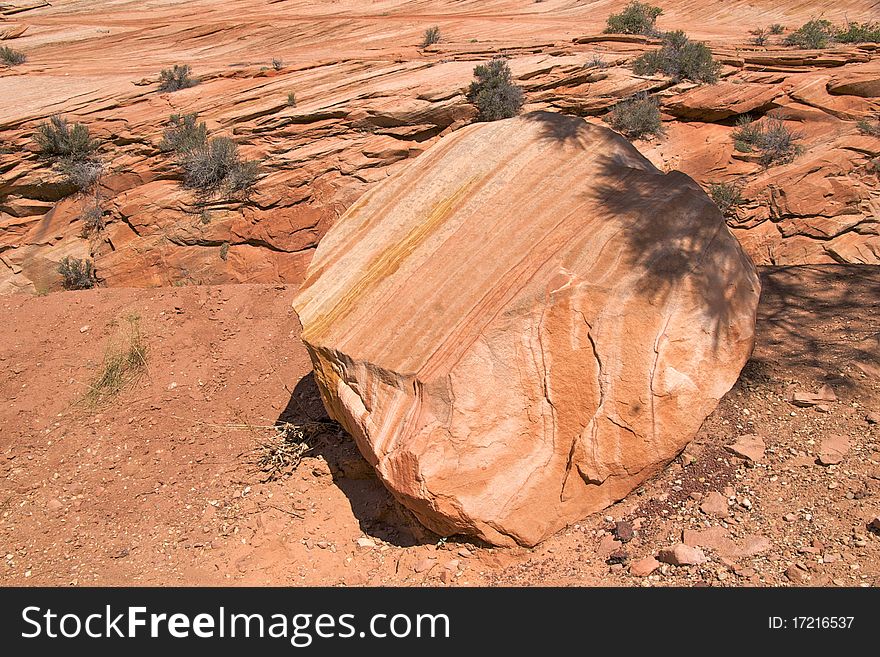 Navajo sandstone rock along the Zion Mount Carmel highway in Zion National Park, Utah's oldest and most visited national park. Navajo sandstone rock along the Zion Mount Carmel highway in Zion National Park, Utah's oldest and most visited national park.