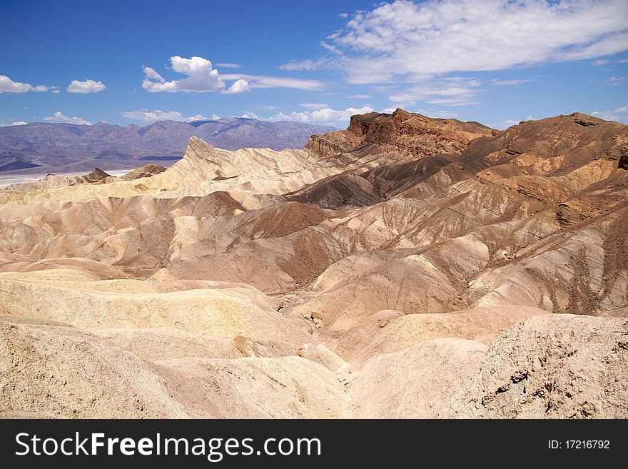 Zabriskie Point reefs, Death Valley National Park. Zabriskie Point reefs, Death Valley National Park