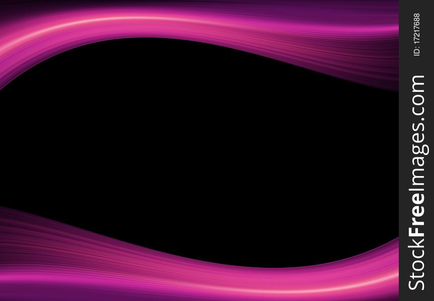 Light purple waves over black background with space for insert text or design