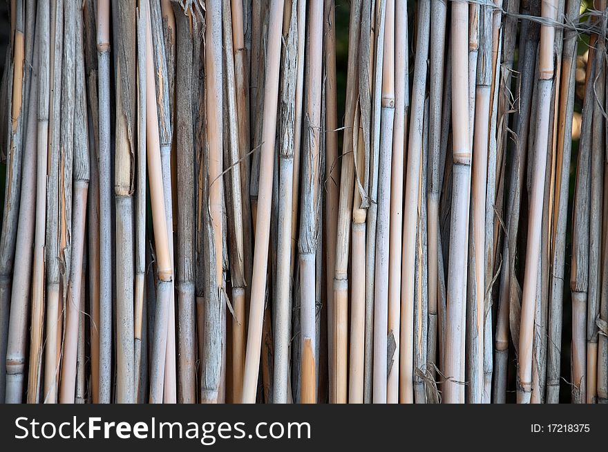 Bamboo fence, retro texture, background