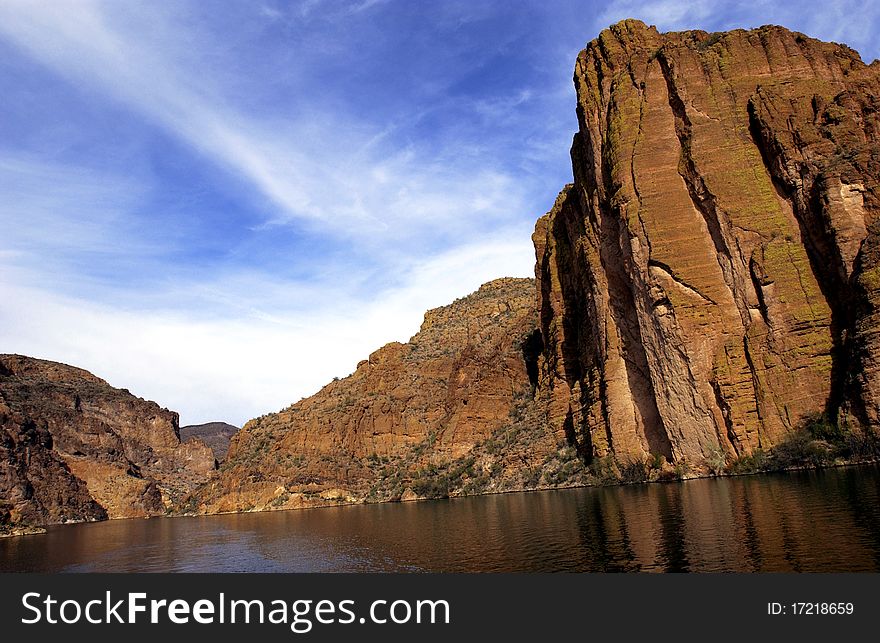 Arizona scenery with blue skies