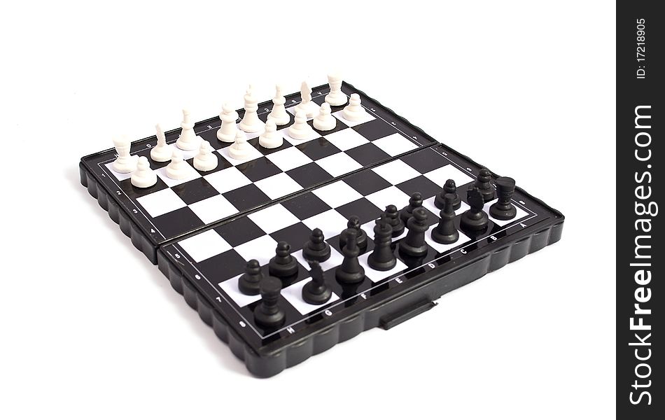 Chess on a white background