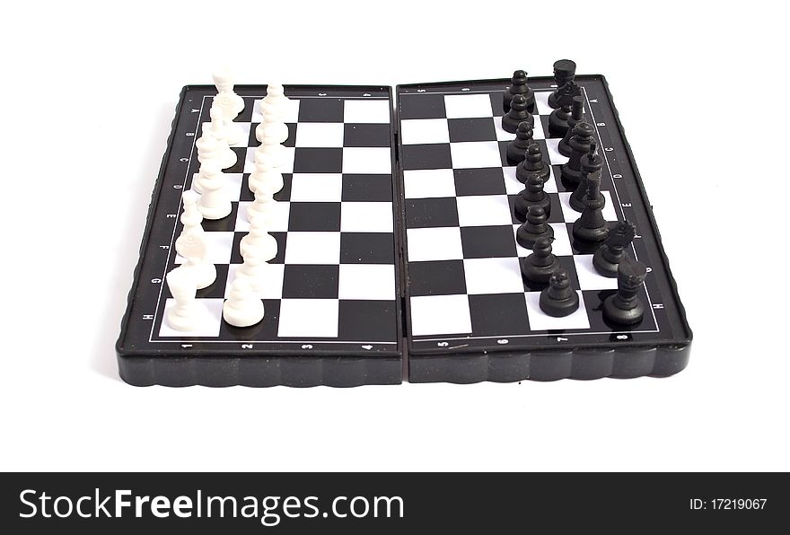Chess on a white background