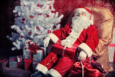 Santa At Home Stock Images Santa At Home Stock Images
