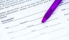 Signature Page. Royalty Free Stock Images Signature Page. Royalty Free Stock Images