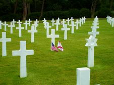 Omaha Beach Crosses Stock Photo Omaha Beach Crosses Stock Photo