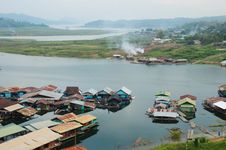 Houseboat In Thailand Royalty Free Stock Image Houseboat In Thailand Royalty Free Stock Image