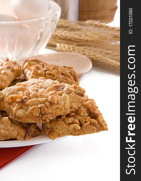 Bakery Products And Cookies Isolated On White