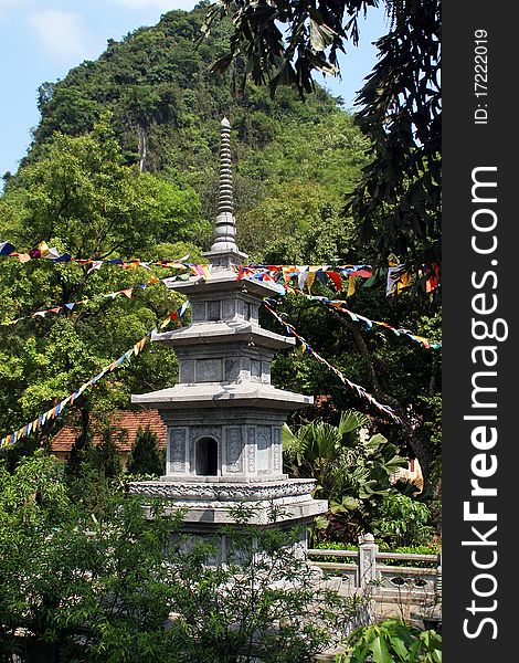 Pagoda in vietnamese temple