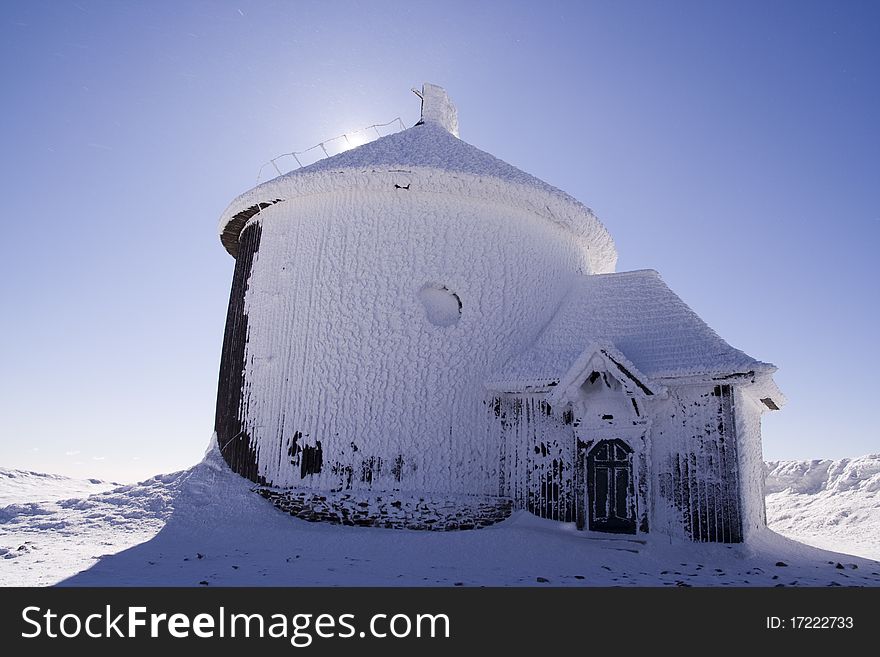 Chapel During Blizzard