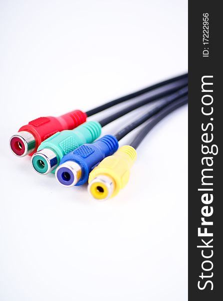 cables isolated on a white background