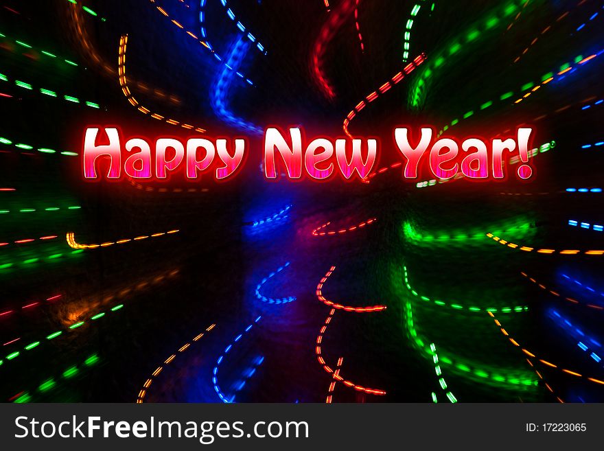 Abstract color lights background