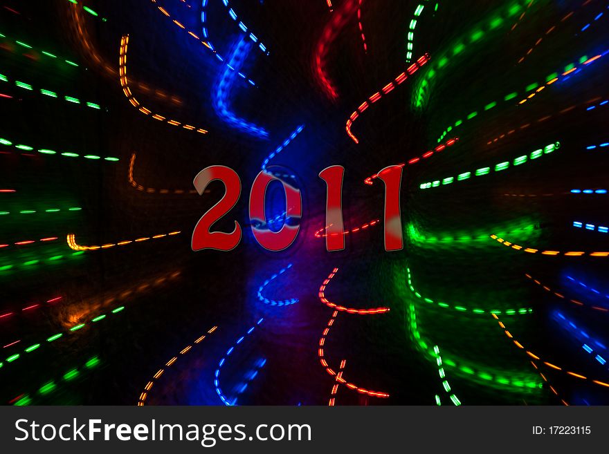 Abstract new year color lights background. Abstract new year color lights background