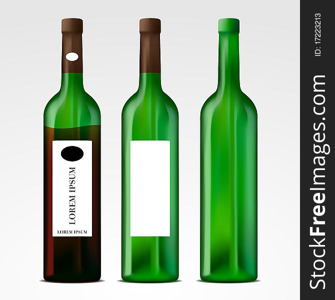 Editable  wine bottles