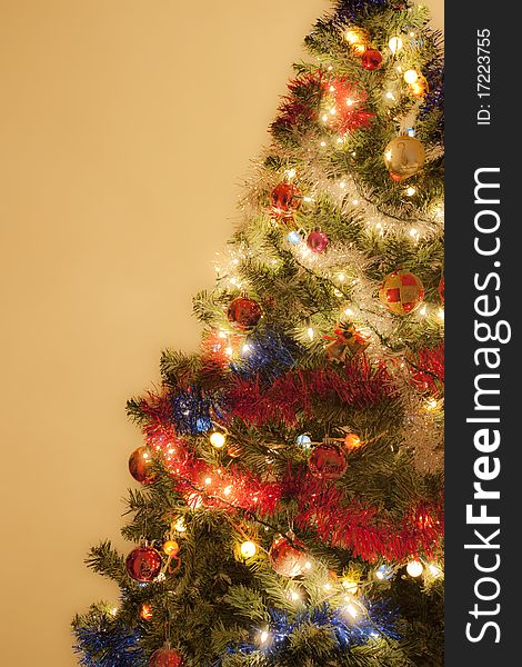 Christmas Tree Decorated With Ornaments