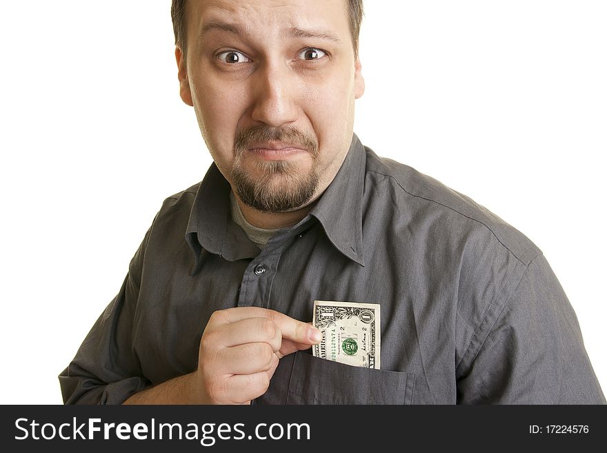 Unhappy Man With The Last Dollar