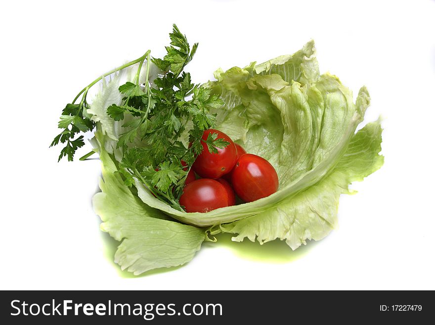 Salad And Tomatos