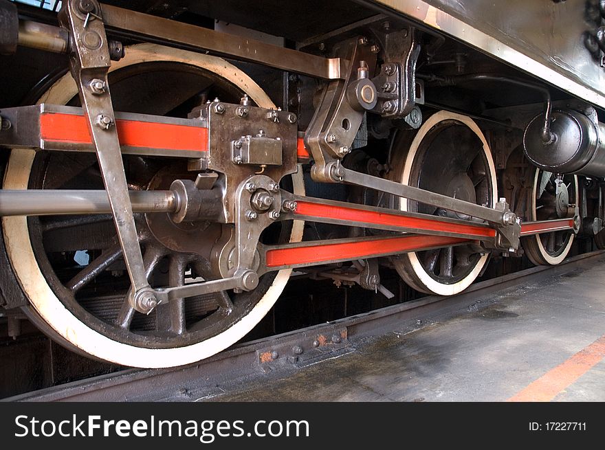 railway steam locomotive wheel